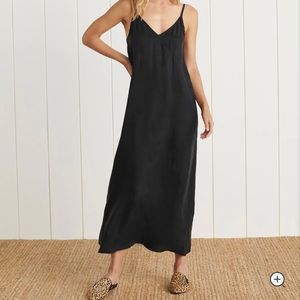 Jenni Kayne Rio Slip Dress in Black size Small
